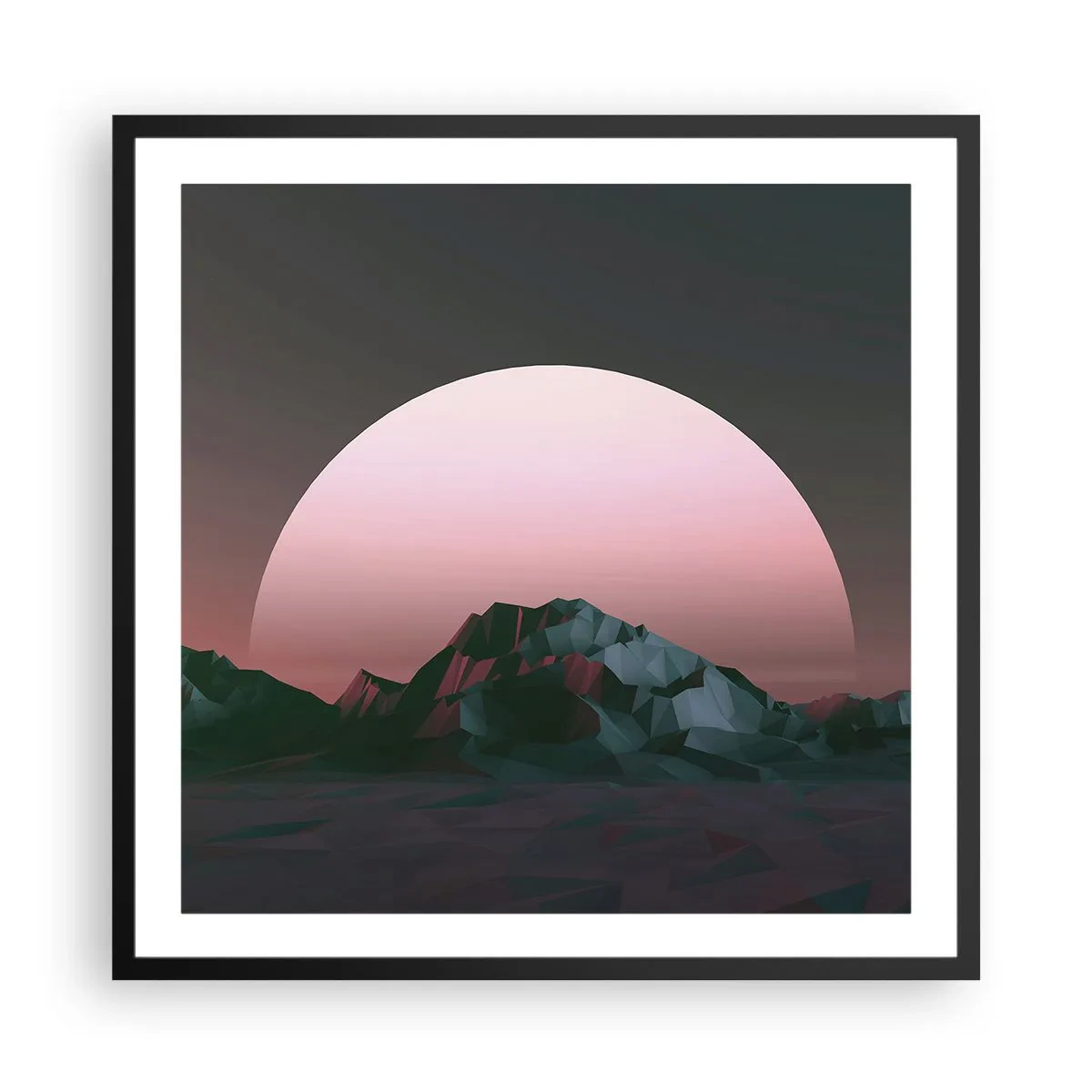 Poster in einem schwarzem Rahmen - In einer Nachbargalaxie - 60x60 cm