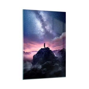 Glasbild - Bild auf glas - Und er fühlte das Leben - 80x120 cm