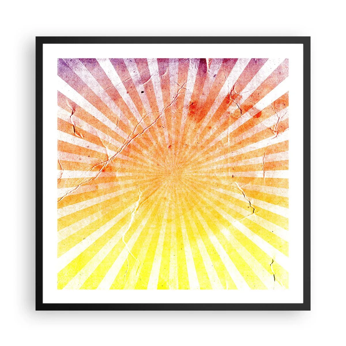 Poster in einem schwarzem Rahmen - Sonnenaufgänge und Sonnenuntergänge - 60x60 cm