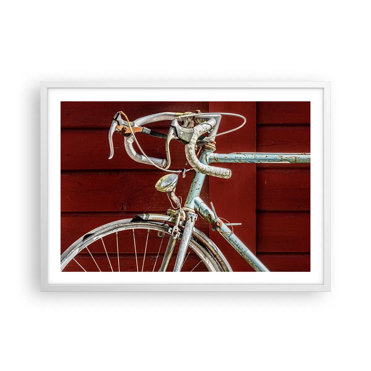 Poster in einem weißen Rahmen - Geschaffen um zu siegen - 70x50 cm