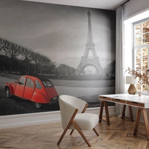 Fototapete Premium Sand - Pariser als Paris selbst - Stadt, Eiffelturm, Paris - 400x280 cm
