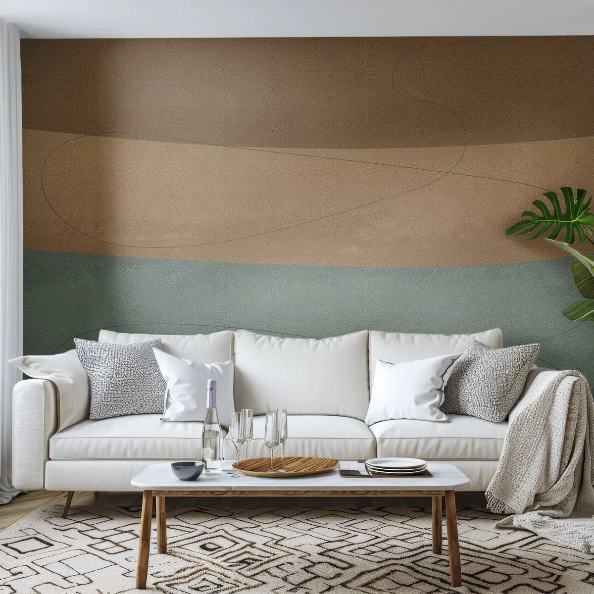 Fototapete Premium Sand - Horizontale Komposition - Abstraktion, Stück, Moderne Kunst - 250x175 cm