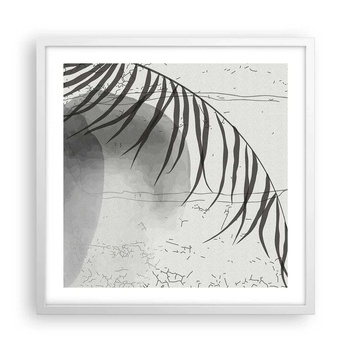 Poster in einem weißen Rahmen - Subtile Exotik der Natur - 50x50 cm