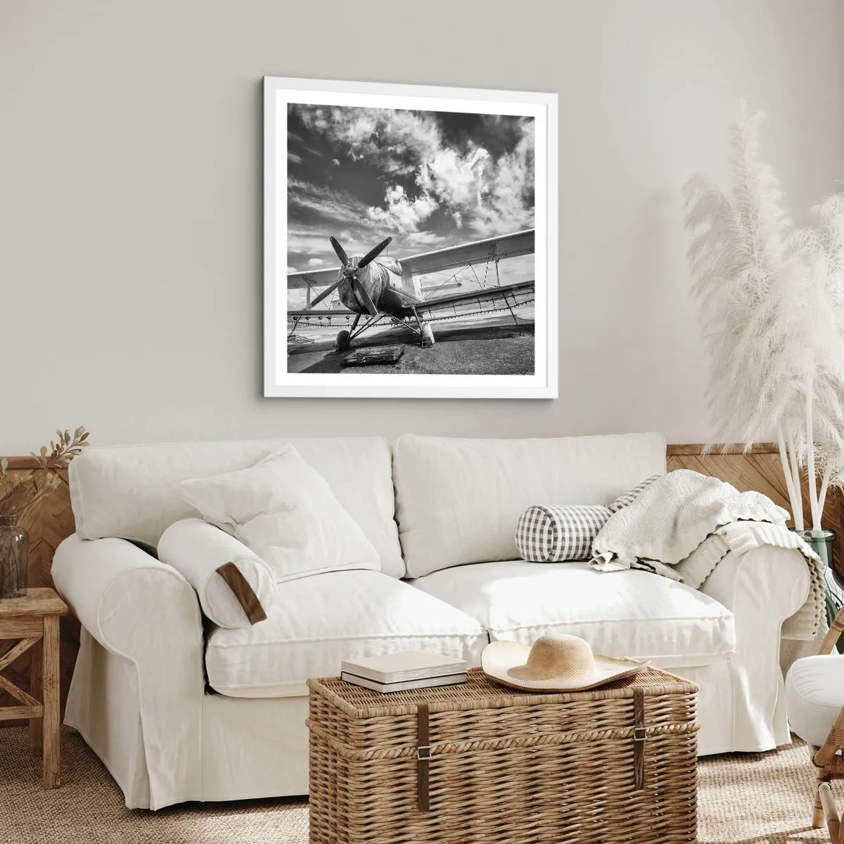 Poster in einem weißen Rahmen - Ich kann es kaum erwarten! - 40x40 cm