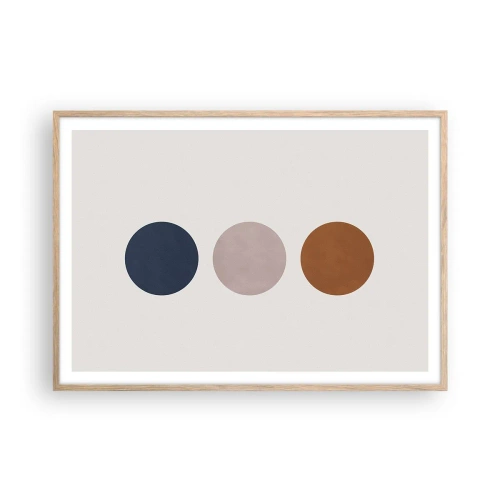 Poster in einem Rahmen aus heller Eiche - Ein Symbol für Exzellenz - 100x70 cm