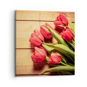 Bild auf Leinwand - Leinwandbild - Frühlingsgeständnis - 70x70 cm