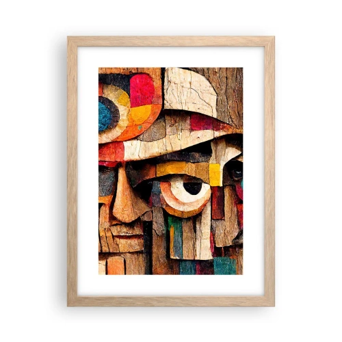 Poster in einem Rahmen aus heller Eiche - Ich sehe dich… - 30x40 cm