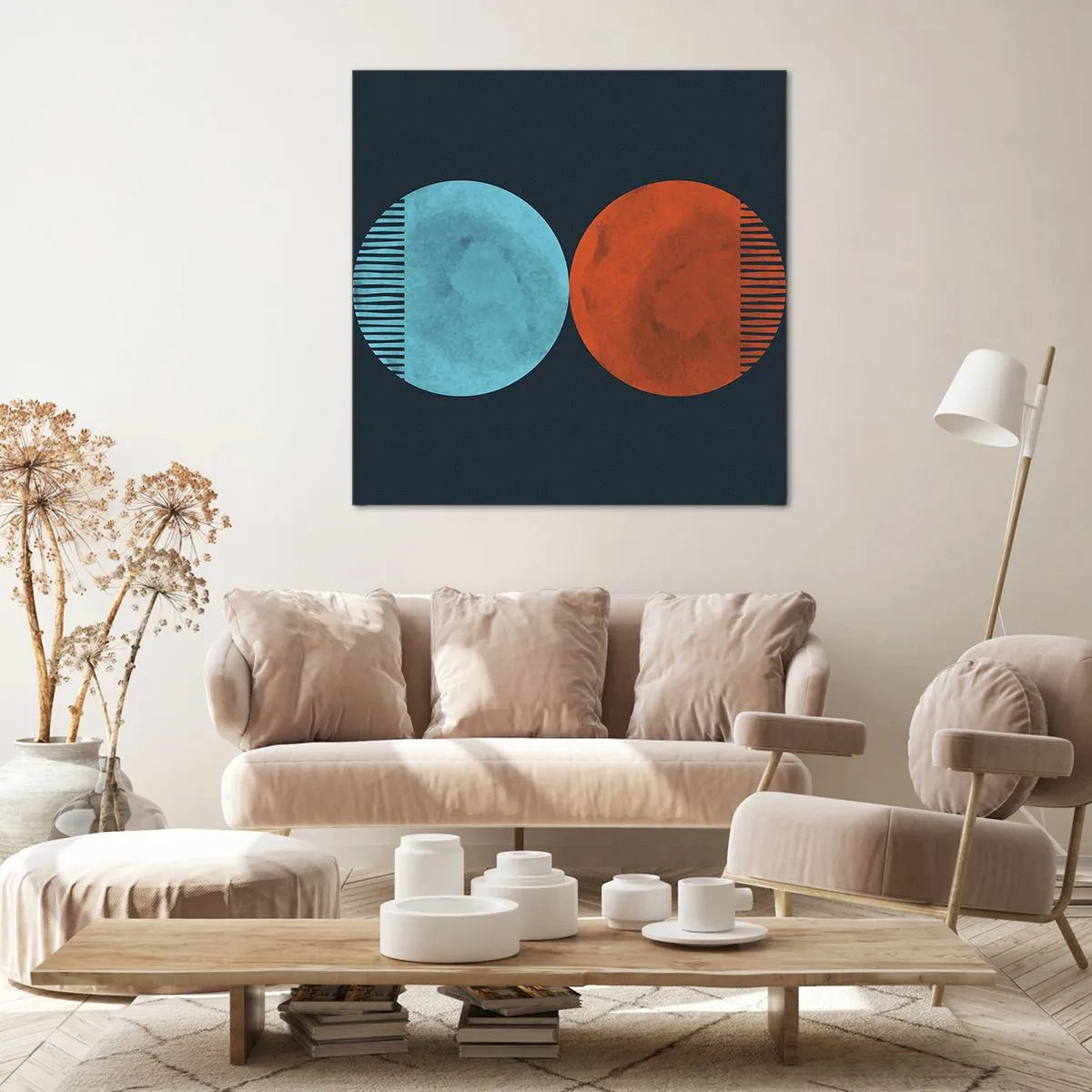 Bild auf Leinwand - Leinwandbild - Nur Geometrie? - 30x30 cm