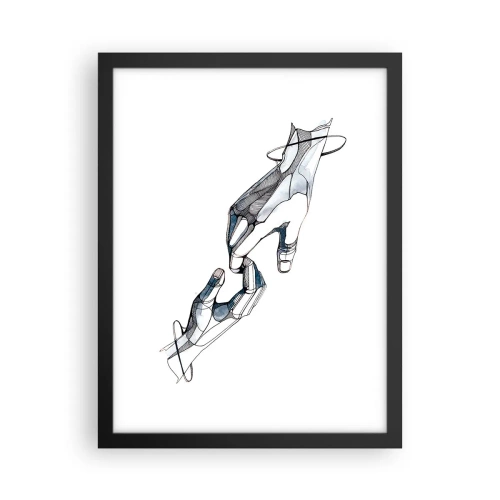 Poster in einem schwarzem Rahmen - Eine gute Geste - 30x40 cm