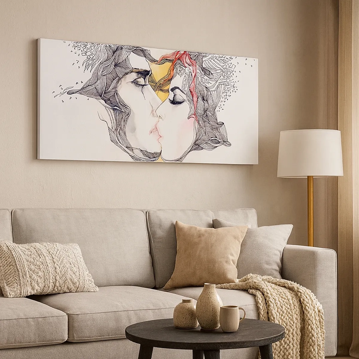 Bild auf Leinwand - Leinwandbild - Die Welt existiert nicht - 30x30 cm