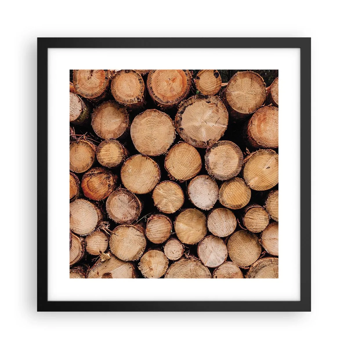 Poster in einem schwarzem Rahmen - Ein neuer Anfang - 40x40 cm