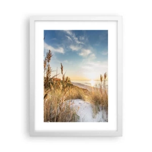 Poster in einem weißen Rahmen - Nordstrand - 30x40 cm