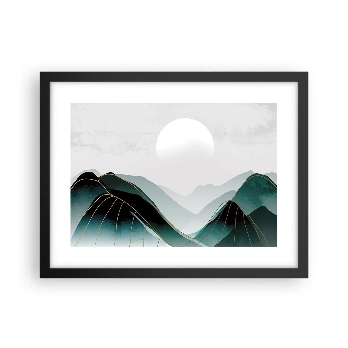 Poster in einem schwarzem Rahmen - In voller Majestät - 40x30 cm