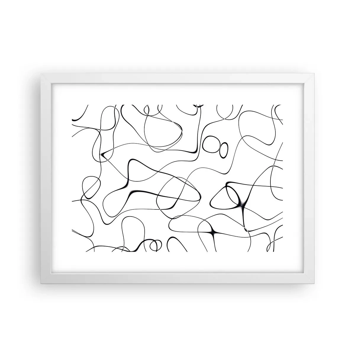 Poster in einem weißen Rahmen - Lebenswege, Wechselfälle - 40x30 cm