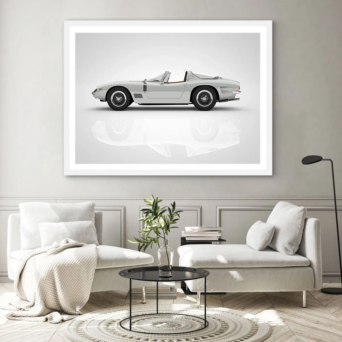 Poster in einem weißen Rahmen - Spaß versprochen - 70x50 cm