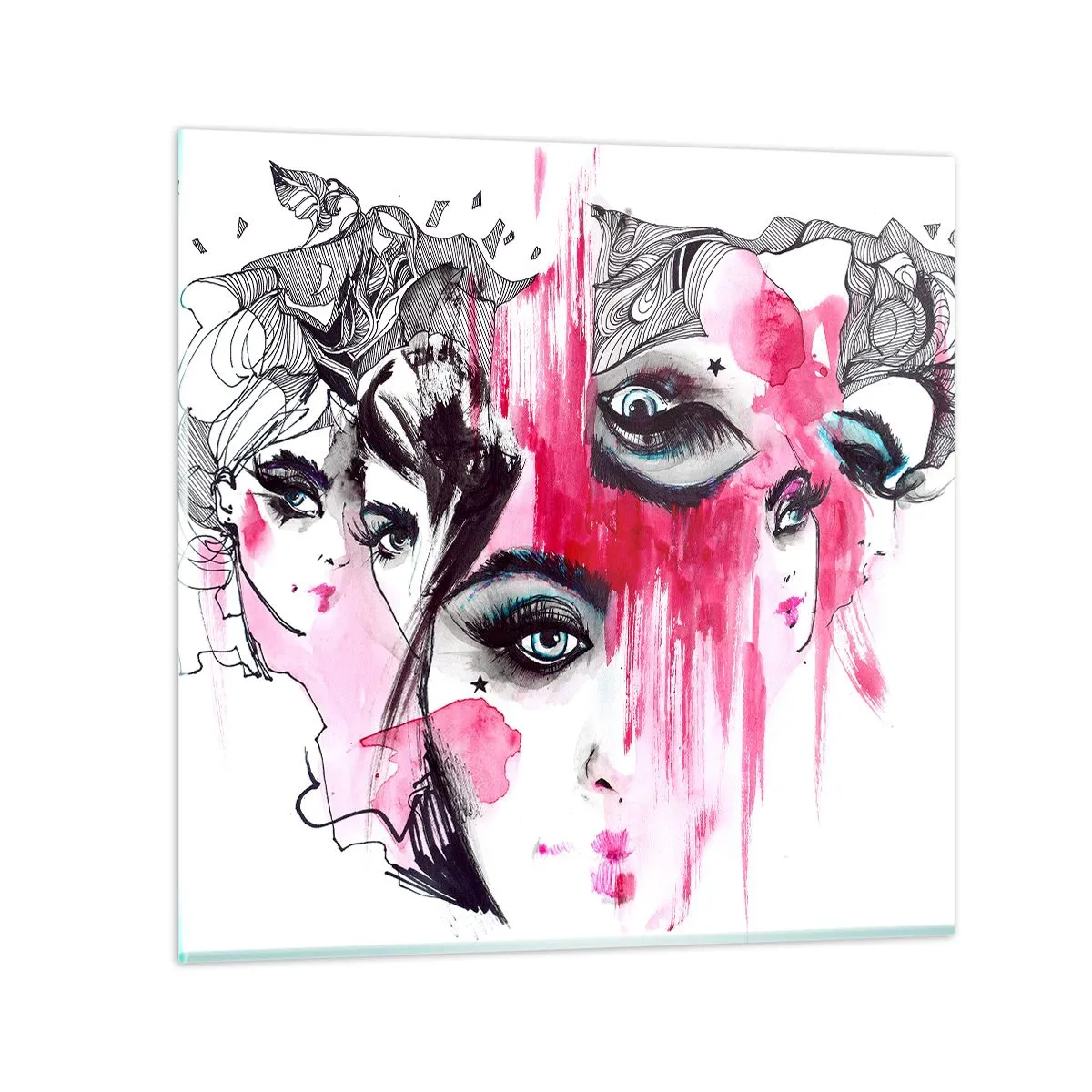 Glasbild - Bild auf glas - , - 70x70 cm