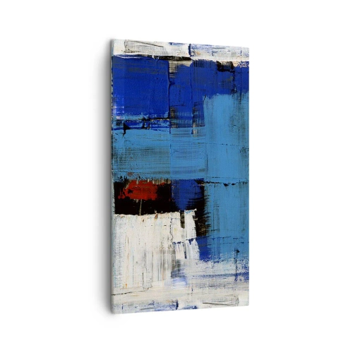 Bild auf Leinwand - Leinwandbild - Geheimnis ist blau - 45x80 cm