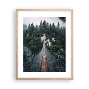 Poster in einem Rahmen aus heller Eiche - Nur für Überflieger - 40x50 cm