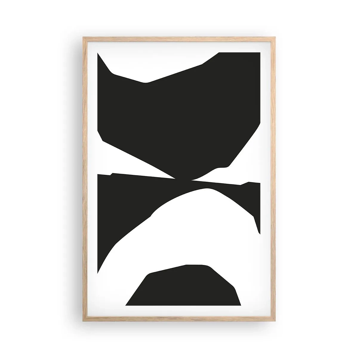 Poster in einem Rahmen aus heller Eiche - Positiv negativ - 61x91 cm