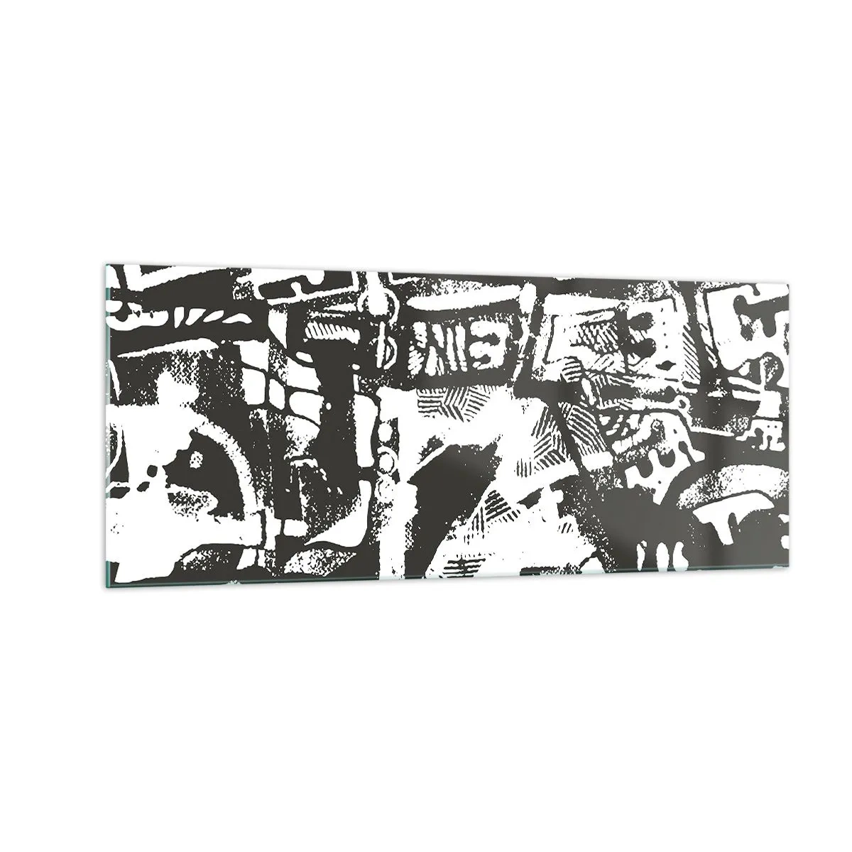 Glasbild - Bild auf glas - Ordnung oder Chaos? - 100x40 cm