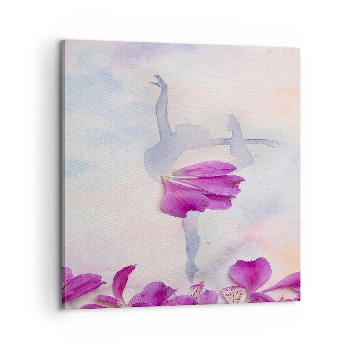 Bild auf Leinwand - Leinwandbild - Zart wie eine Blume - 60x60 cm