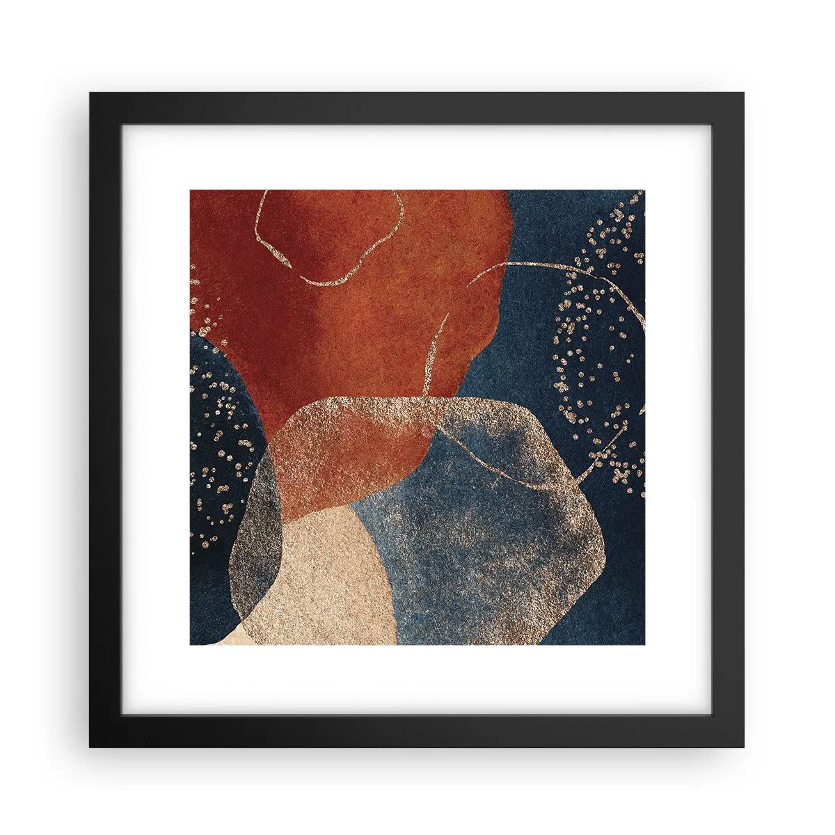 Poster in einem schwarzem Rahmen - Die Leichtigkeit des Seins - 30x30 cm