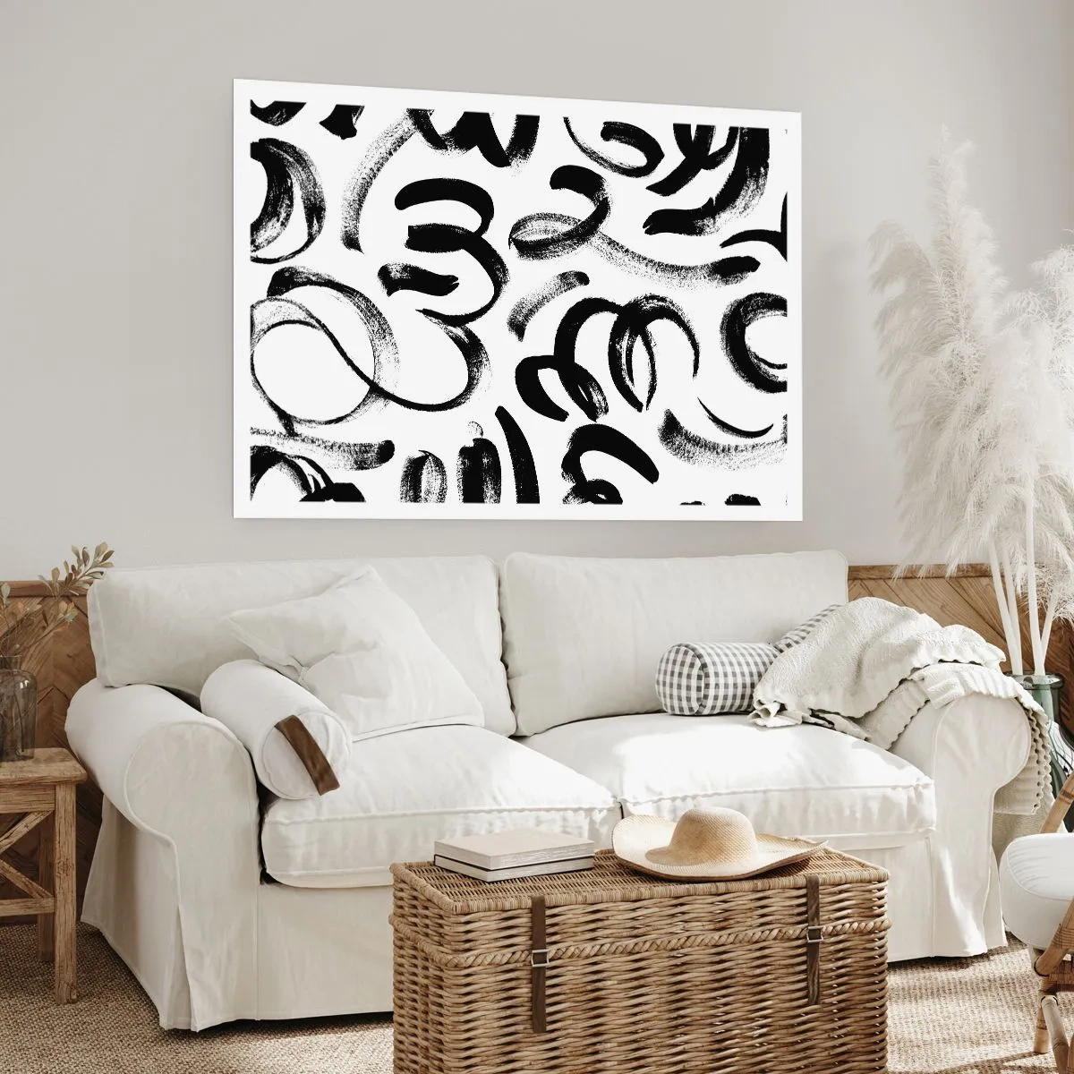 Poster - Schwarz auf Weiß - 50x40 cm