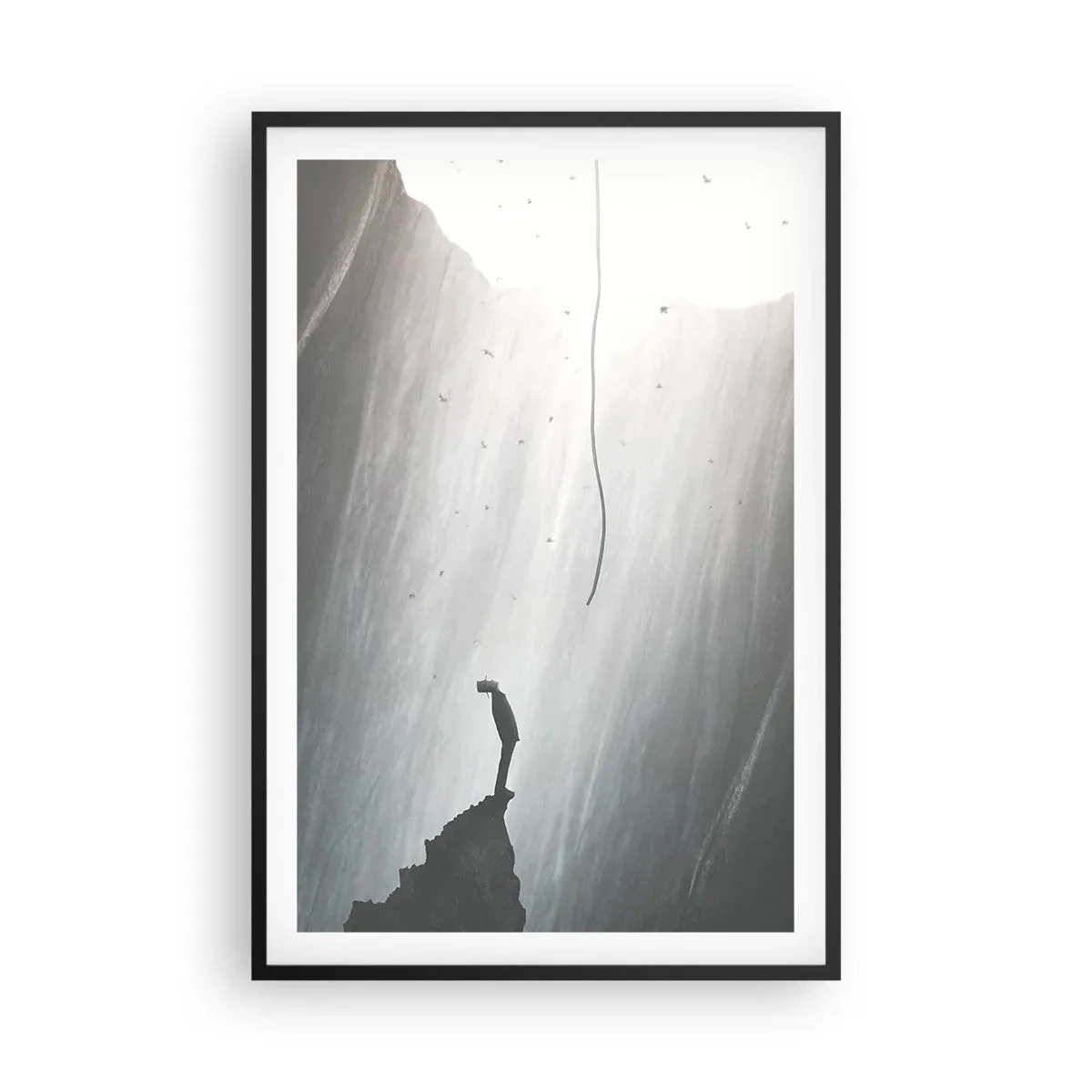 Poster in einem schwarzem Rahmen - Es gibt immer einen Ausweg - 61x91 cm