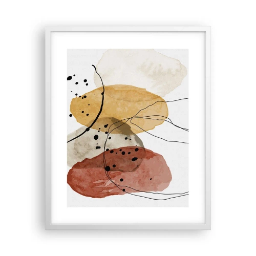 Poster in einem weißen Rahmen - Wie leichte, transparente Luft - 40x50 cm