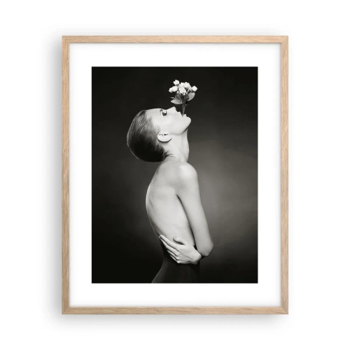 Poster in einem Rahmen aus heller Eiche - Exzentrische Eleganz - 40x50 cm