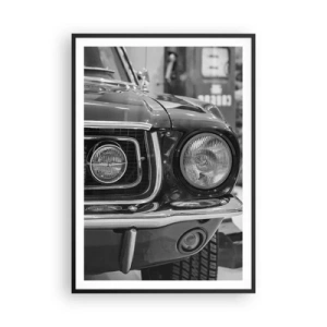 Poster in einem schwarzem Rahmen - Wilder Ritt - 70x100 cm