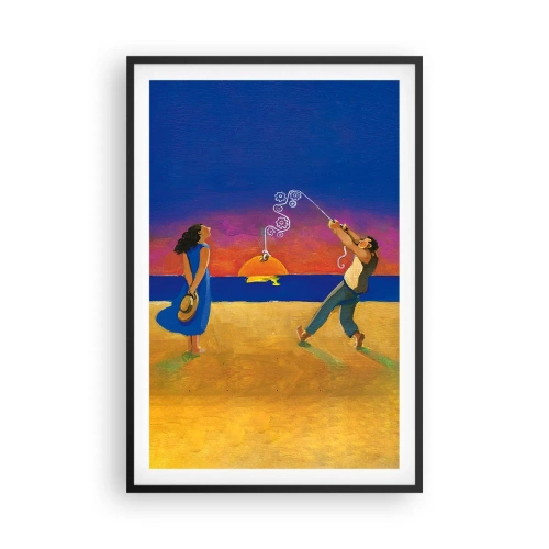Poster in einem schwarzem Rahmen - Mehr als ein Sternchen vom Himmel - 61x91 cm