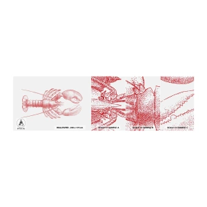 Fototapeten Muster Selbstklebend Deluxe Sticker - Hummer, der Homers würdig ist - Hummer, Meeresfrüchte, Schaltier - 100x30 cm