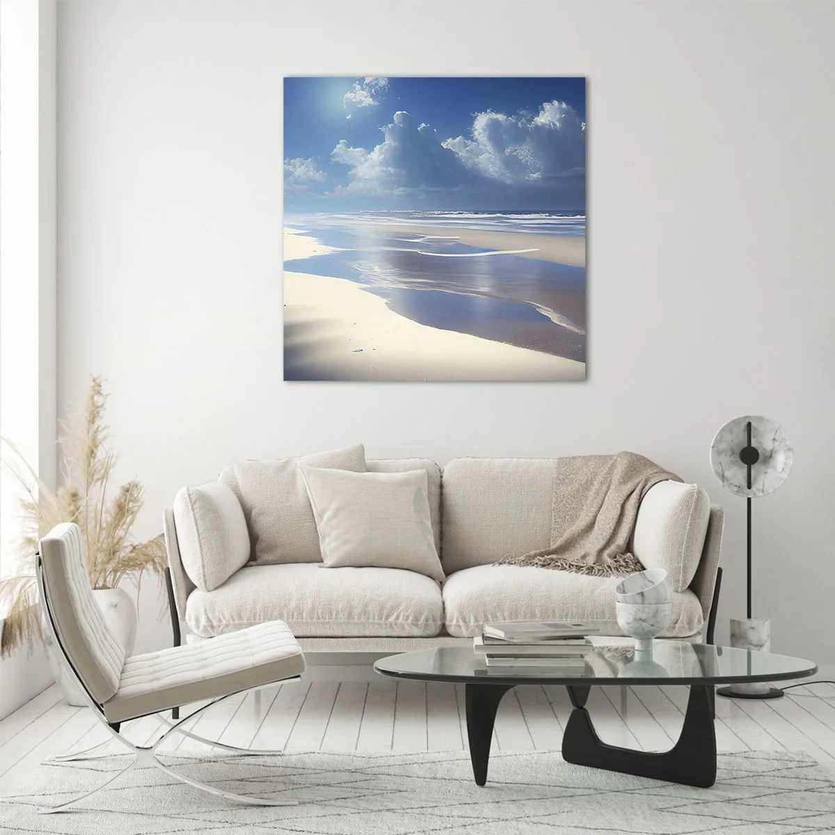 Glasbild - Bild auf glas - Paradiesischer Urlaub - 40x40 cm