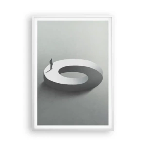 Poster in einem weißen Rahmen - Und wie soll man davon klug werden - 70x100 cm