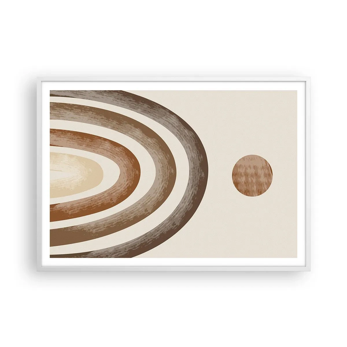 Poster in einem weißen Rahmen - In einer weit entfernten Galaxie - 100x70 cm