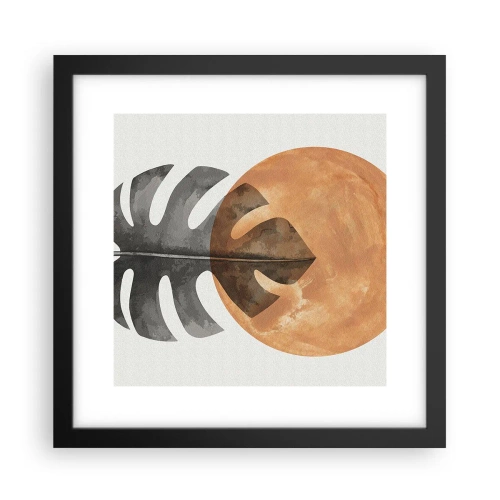 Poster in einem schwarzem Rahmen - Immer die Sonne - 30x30 cm