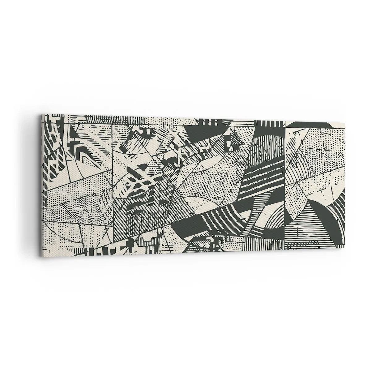 Bild auf Leinwand - Leinwandbild - Die Dynamik der Gegenwart - 100x40 cm