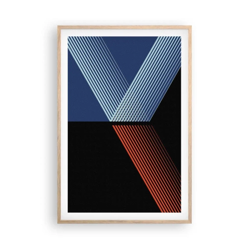 Poster in einem Rahmen aus heller Eiche - Eine einfache Geschichte - 61x91 cm