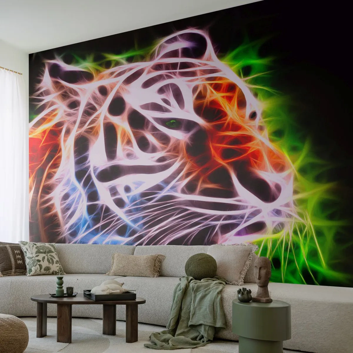 Fototapete Standard Eco - Schreckliche Aura - Abstraktion, Tiere, Raubtier - 400x280 cm