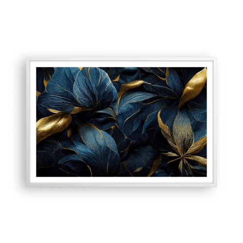 Poster in einem weißen Rahmen - Mit Gold gefüttert - 91x61 cm