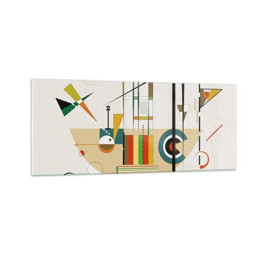 Glasbild - Bild auf glas - Und die Welt lacht - 100x40 cm