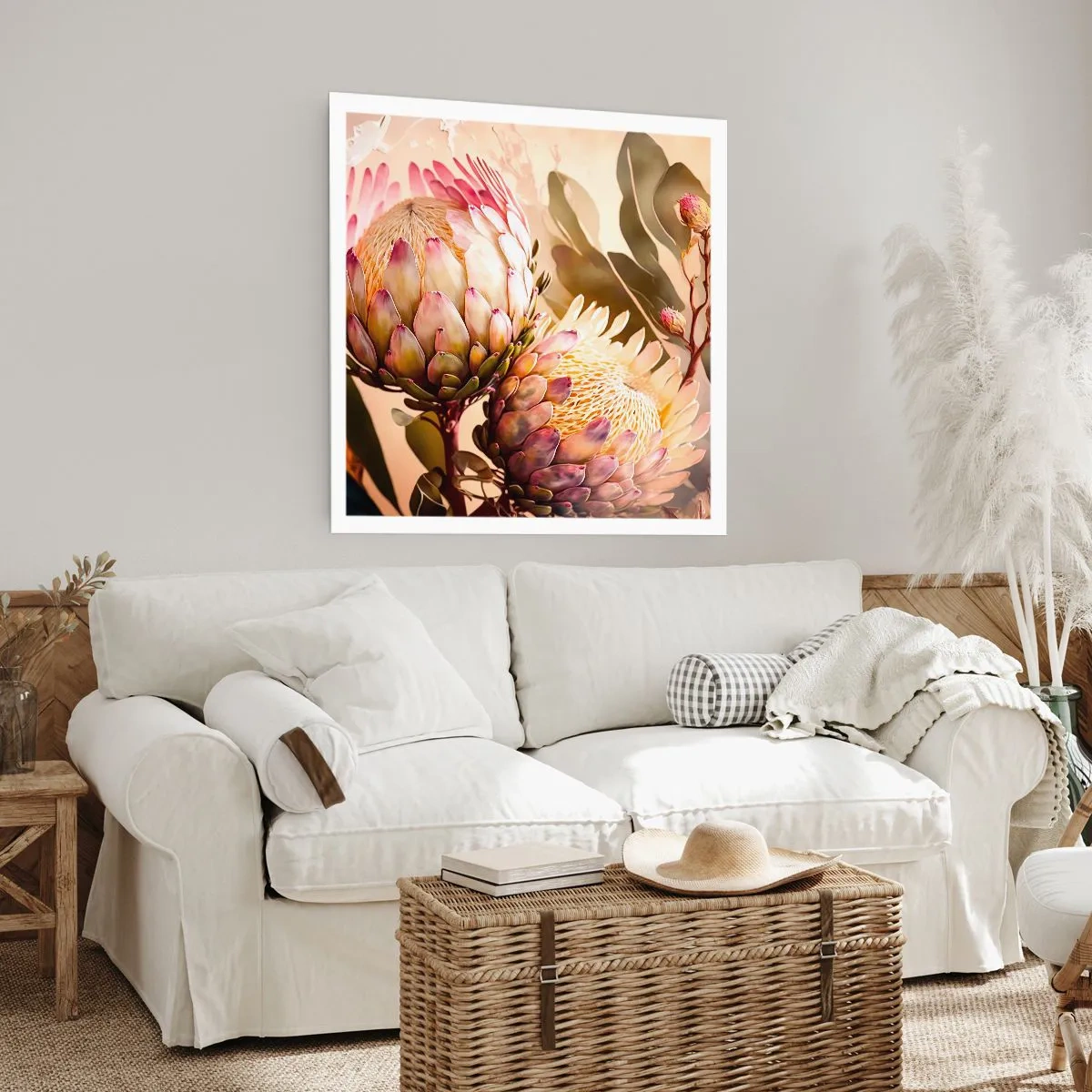 Poster - Zärtlich umarmt - 60x60 cm