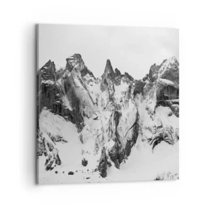 Bild auf Leinwand - Leinwandbild - Gefährlicher Granitgrat - 60x60 cm
