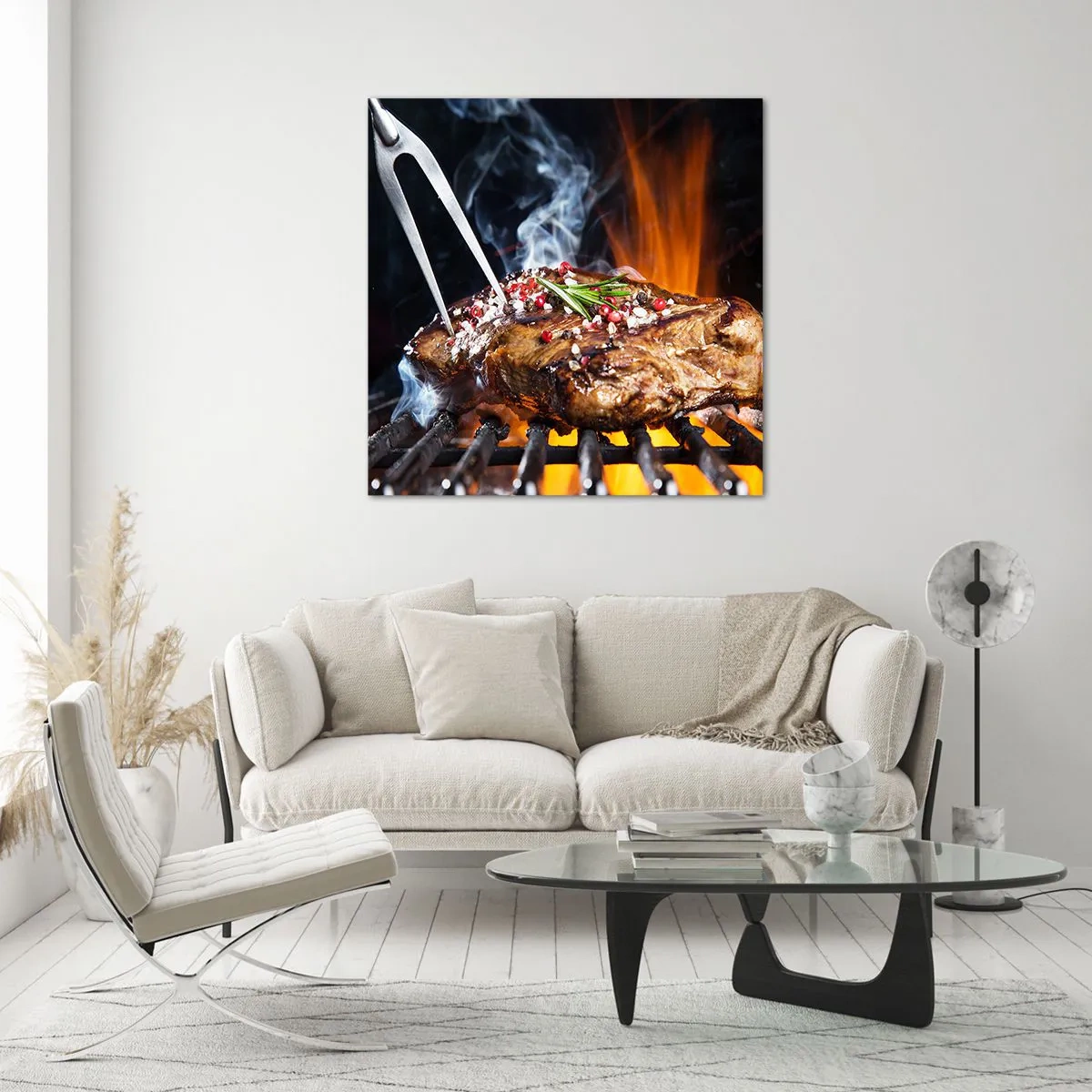 Glasbild - Bild auf glas - Saftig und duftend - 50x50 cm