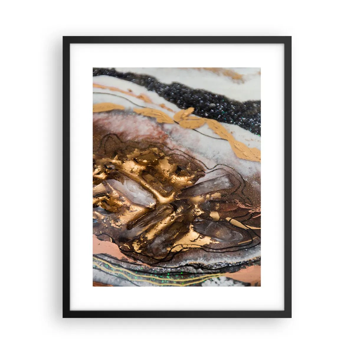 Poster in einem schwarzem Rahmen - Das Element der Erde - 40x50 cm