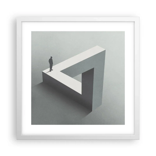 Poster in einem weißen Rahmen - Es ist also doch möglich - 40x40 cm