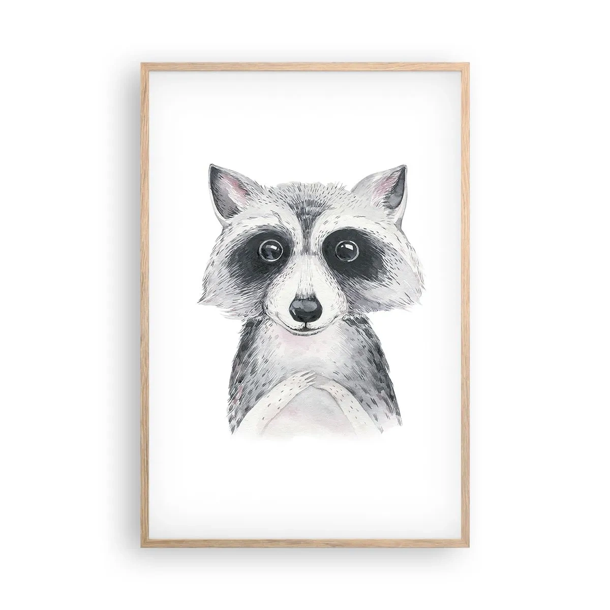 Poster in einem Rahmen aus heller Eiche - Ein Moment zum Bewegen - 61x91 cm