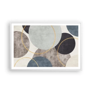 Poster in einem weißen Rahmen - Rad für Rad - 91x61 cm