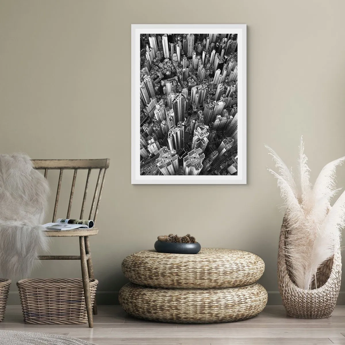 Poster in einem weißen Rahmen - Immer höher und höher - 40x50 cm